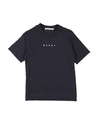 Marni Babies'  Toddler Girl T-shirt Midnight Blue Size 6 Cotton