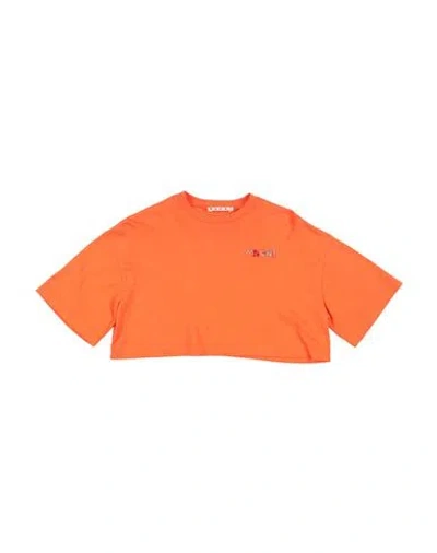 Marni Babies'  Toddler Girl T-shirt Orange Size 6 Cotton