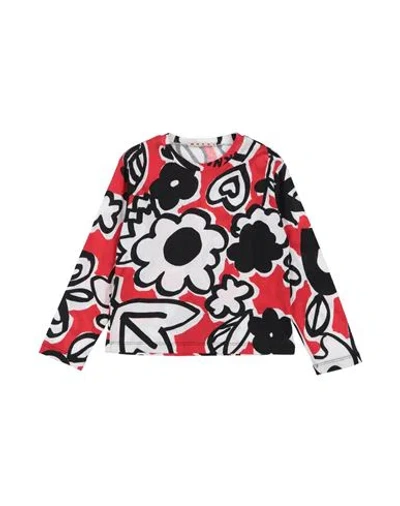 Marni Babies'  Toddler Girl T-shirt Red Size 6 Cotton