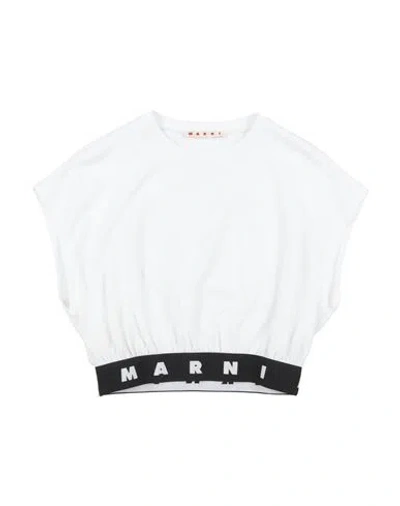 Marni Babies'  Toddler Girl T-shirt White Size 6 Cotton, Elastane