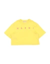 Marni Babies'  Toddler Girl T-shirt Yellow Size 6 Cotton, Viscose, Polyester