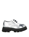 Marni Toddler Lace-up Shoes Silver Size 10c Leather In Silver