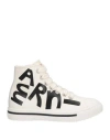 MARNI MARNI TODDLER SNEAKERS OFF WHITE SIZE 9C SOFT LEATHER, TEXTILE FIBERS
