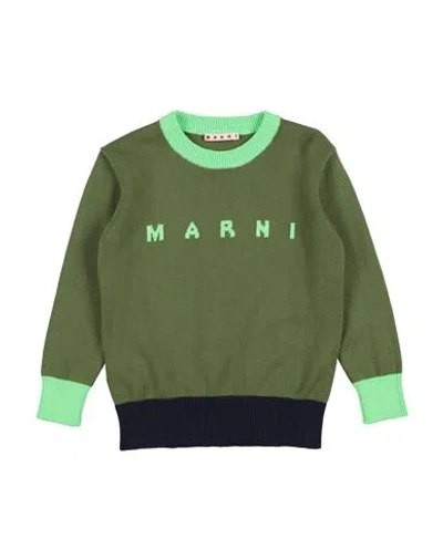 Marni Babies'  Toddler Sweater Military Green Size 6 Cotton