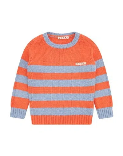 Marni Toddler Sweater Orange Size 6 Viscose, Polyamide, Cotton, Wool, Cashmere In Orange