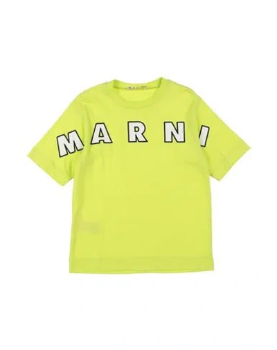 Marni Babies'  Toddler T-shirt Lime Green Size 6 Cotton