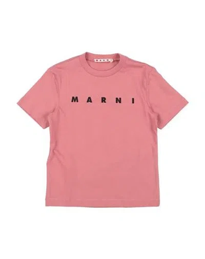 Marni Babies'  Toddler T-shirt Antique Rose Size 4 Cotton In Brown