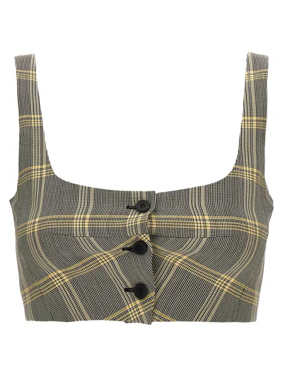 MARNI TOP CROPPED CHECK