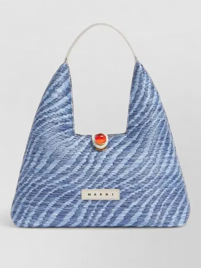 Marni Top Handle Mini Tote Wave Pattern