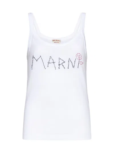 Marni Top In Lily White