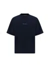 Marni Logo-print Short-sleeved T-shirt In Black
