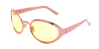 Marni To-sua Mellow Inq Men's Sunglasses Pink Size 65
