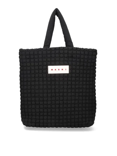 Marni Tote Bag In Black