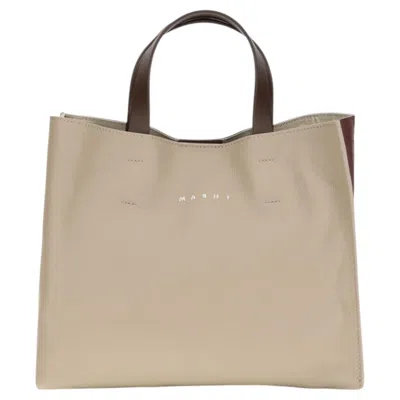 Pre-owned Marni Tote Bag � Beige In Brown
