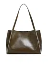 Marni Small Rectangular Tote Bag With Dual Handles In Brown