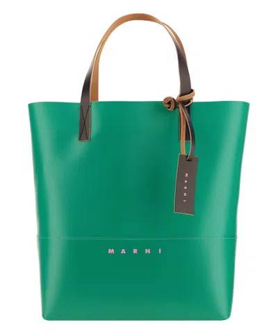 Marni Tote Bag In Green
