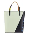 Marni Neutral Tribeca Faux-leather Tote Bag In Multicolor