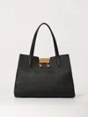 Marni Leather Trunkaroo Shoulder Bag In Black