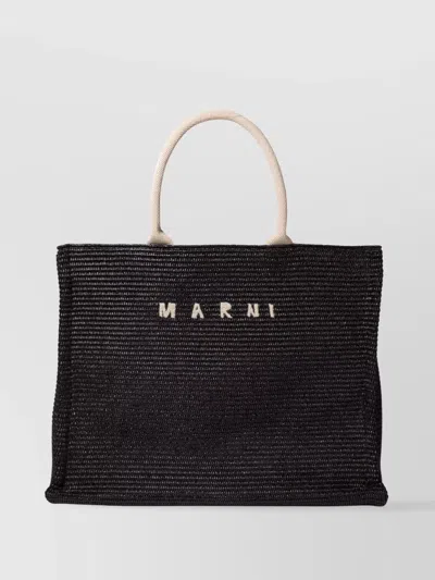 Marni Tote Bags With Dual Handles And Woven Texture