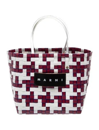 Pre-owned Marni Tote In Burgundy