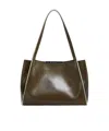 Marni Small Rectangular Tote Bag With Dual Handles In Green