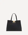 Marni Black Handbag With Gold-tone Clasp In Black