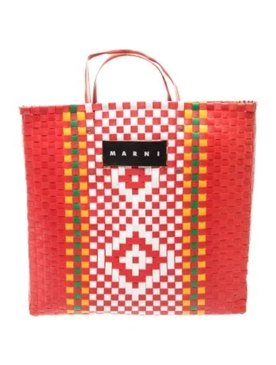 Pre-owned Marni Tote In Red