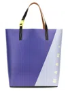 Marni Stitched Tote Bag With Dual Handles In Multicolor