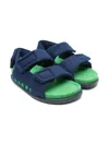 Marni Towelling Sandals In Blue