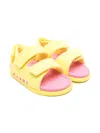 Marni Towelling Sandals In Yellow
