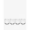 Marni Transparent Serax X Midnight Flowers Dark Viola Glasses Set Of Four In Transparent