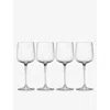 Marni Transparent Serax X Midnight Flowers White Wine Glasses Set Of Four In Transparent