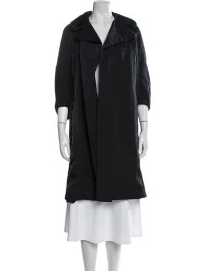 Pre-owned Marni Trench Coat In Black