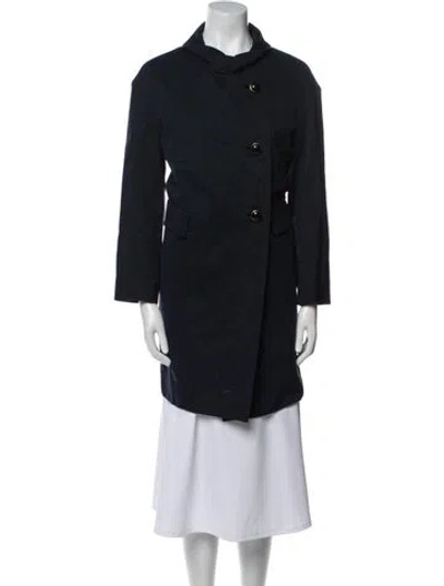 Pre-owned Marni Trench Coat In Blue