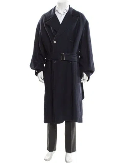 Pre-owned Marni Trench Coat In Blue
