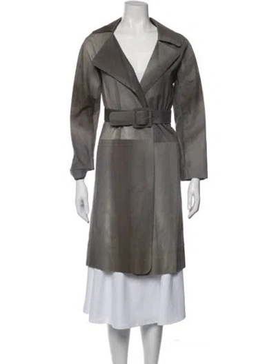 Pre-owned Marni Trench Coat In Grey