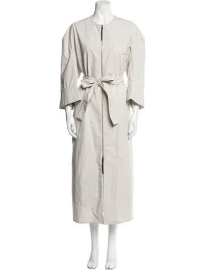 Pre-owned Marni Trench Coat In Neutral