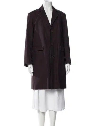 Pre-owned Marni Trench Coat In Purple