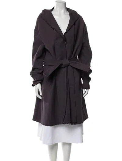 Pre-owned Marni Trench Coat In Purple