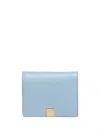 Marni Tri-fold Leather Wallet In Blue
