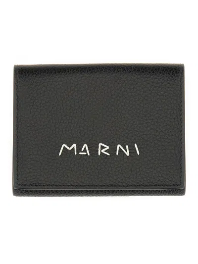 Marni Tri-fold Wallet In Black