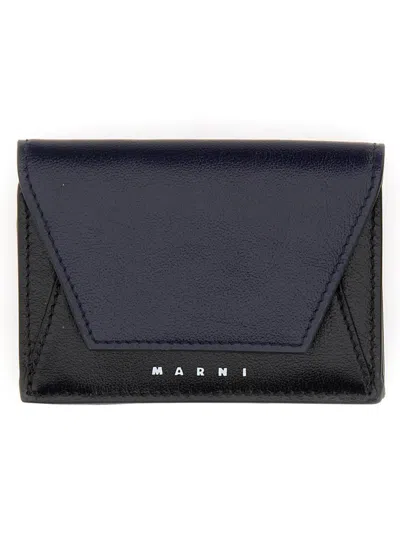Marni Tri-fold Wallet In Black