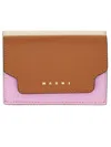 Marni Three Section Wallet Foldable Design In Multi