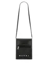Marni Pouch On Strap Crossbody In Black