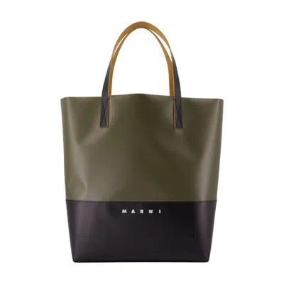 Marni Tribeca Shopper Bag In Black
