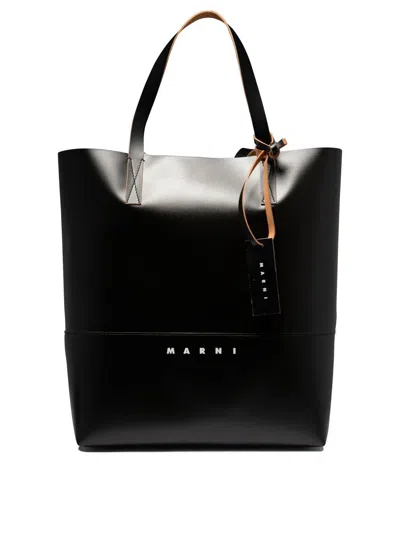 Marni "tribeca" Shopping Bag In Black