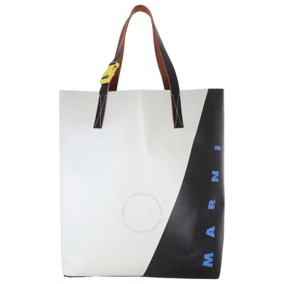 Marni Tribeca Shopping N/s Tote Bag In Black