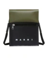 Marni Deep Green And Black Tribeca Shoulder Bag
