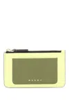 Marni Tricolor Zippered Cardholder In Multicolor