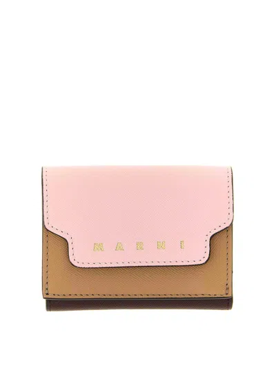 Marni Trifold Wallet In Multi